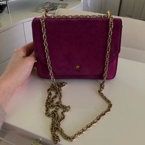 Banana republic purple suede mini purse